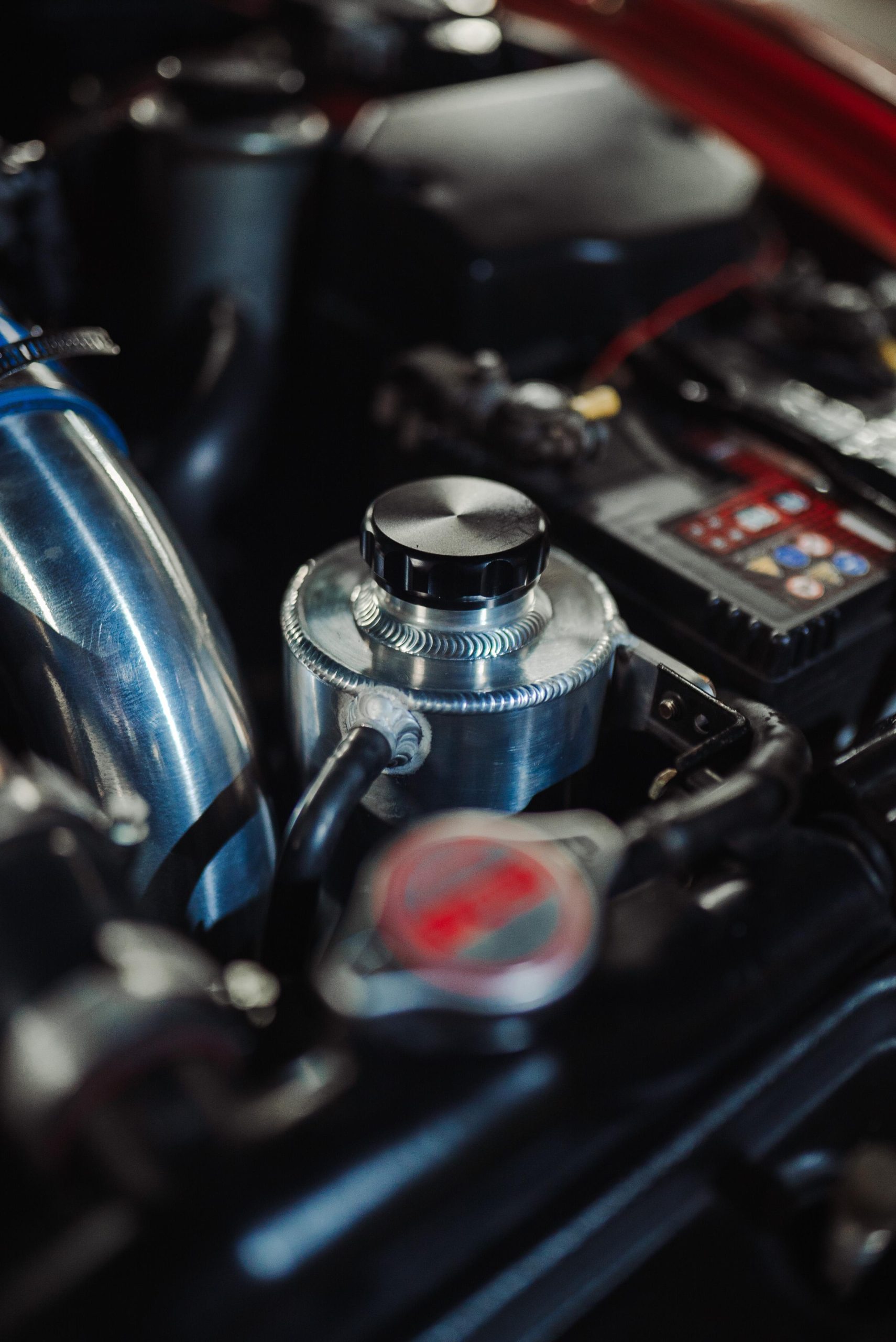 Custom fabrication in a Rebel Performance engine bay